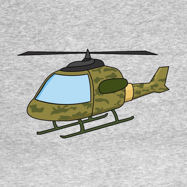 Cute army camoflage helicopter cartoon by Cartoons of fun